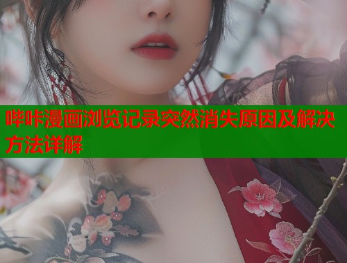 哔咔漫画浏览记录突然消失原因及解决方法详解  第1张